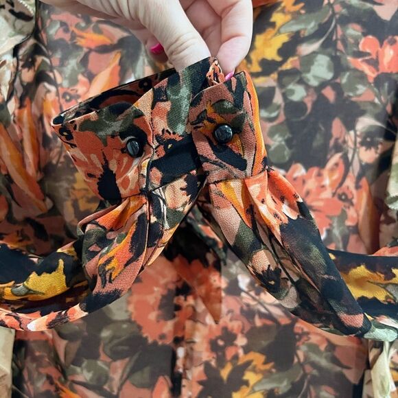 Aritzia Wilfred Bernadette Ruffle Dress Size Medium - Picture 13 of 15